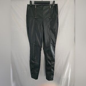 Bar III faux‎ leather pants black size S. Like new thick material.
